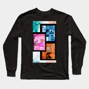 beach collage wall art Long Sleeve T-Shirt